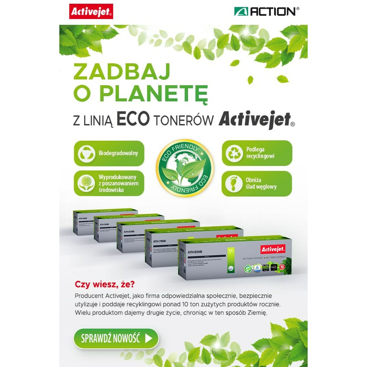 Toner Activejet ATH-83NB Sort
